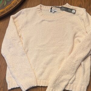 Velvet Heart Cream Crew Neck Sweater